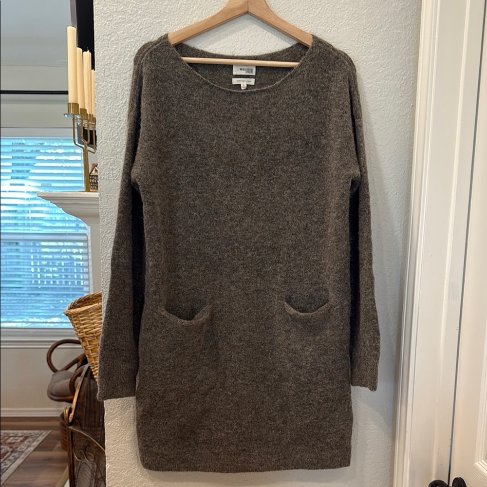 Wilfred free aritzia pocket front alpaca blend sweater dress